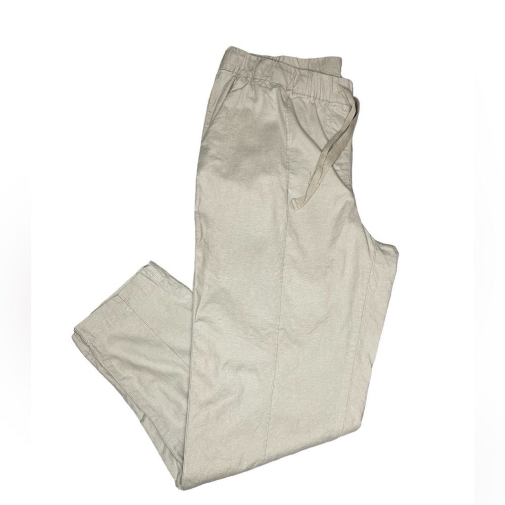 Kenneth Cole Pull-On Drawstring Linen Pants